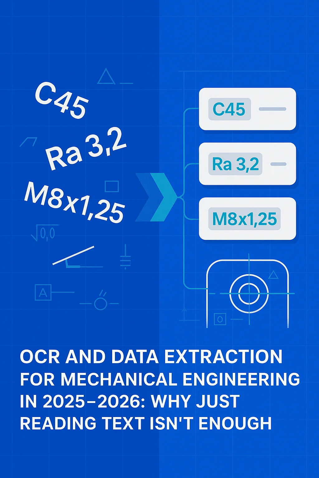 OCR y Extracción de Datos para Ingeniería Mecánica en 2025–2026: Por qué solo leer texto no es suficiente