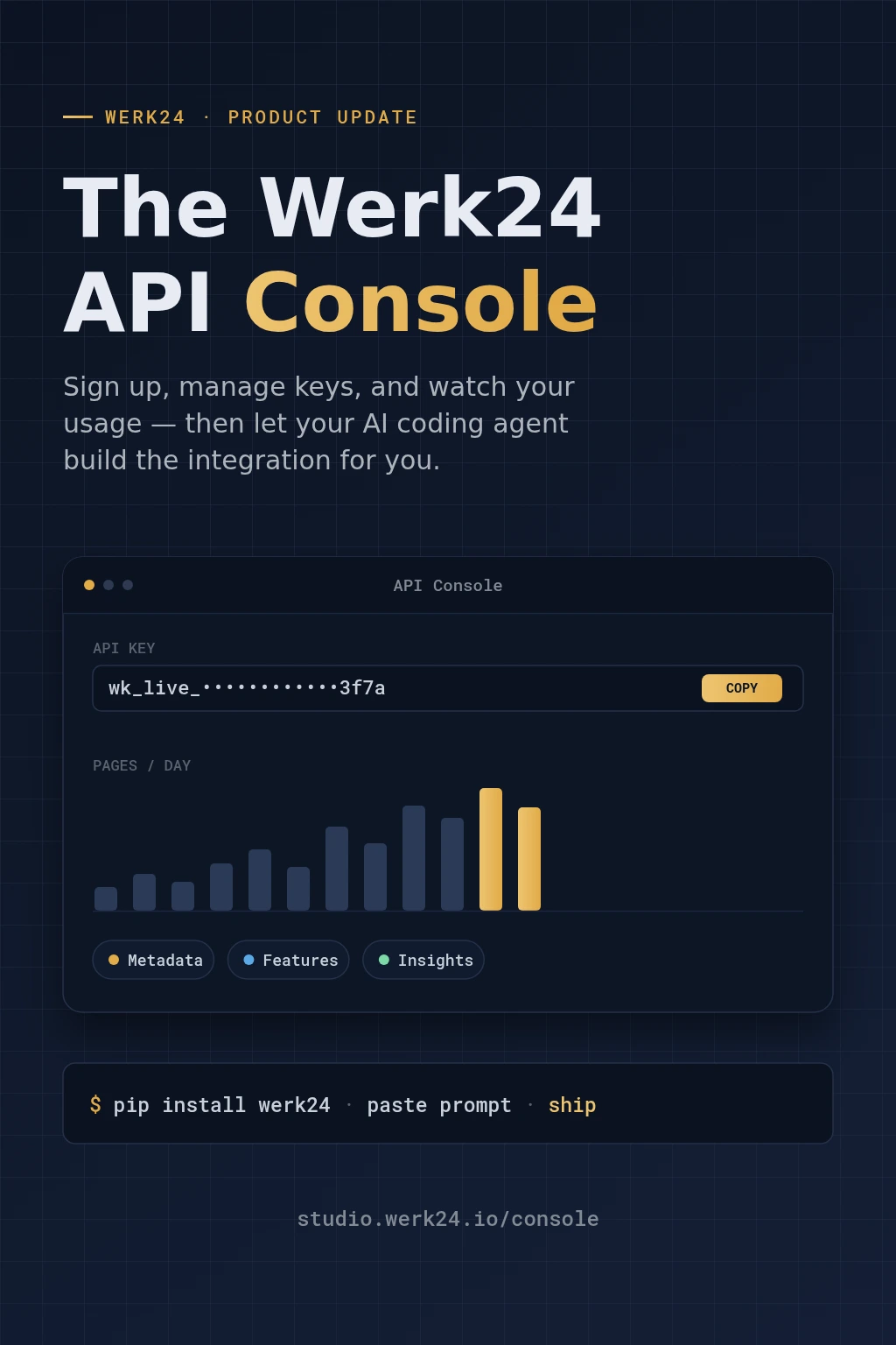 Meet the Werk24 API Console: From Sign-Up to a Working Integration in an Afternoon