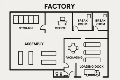 Architectural floor plan, not in Werk24 scope Architectural floor plan, not in Werk24 scope