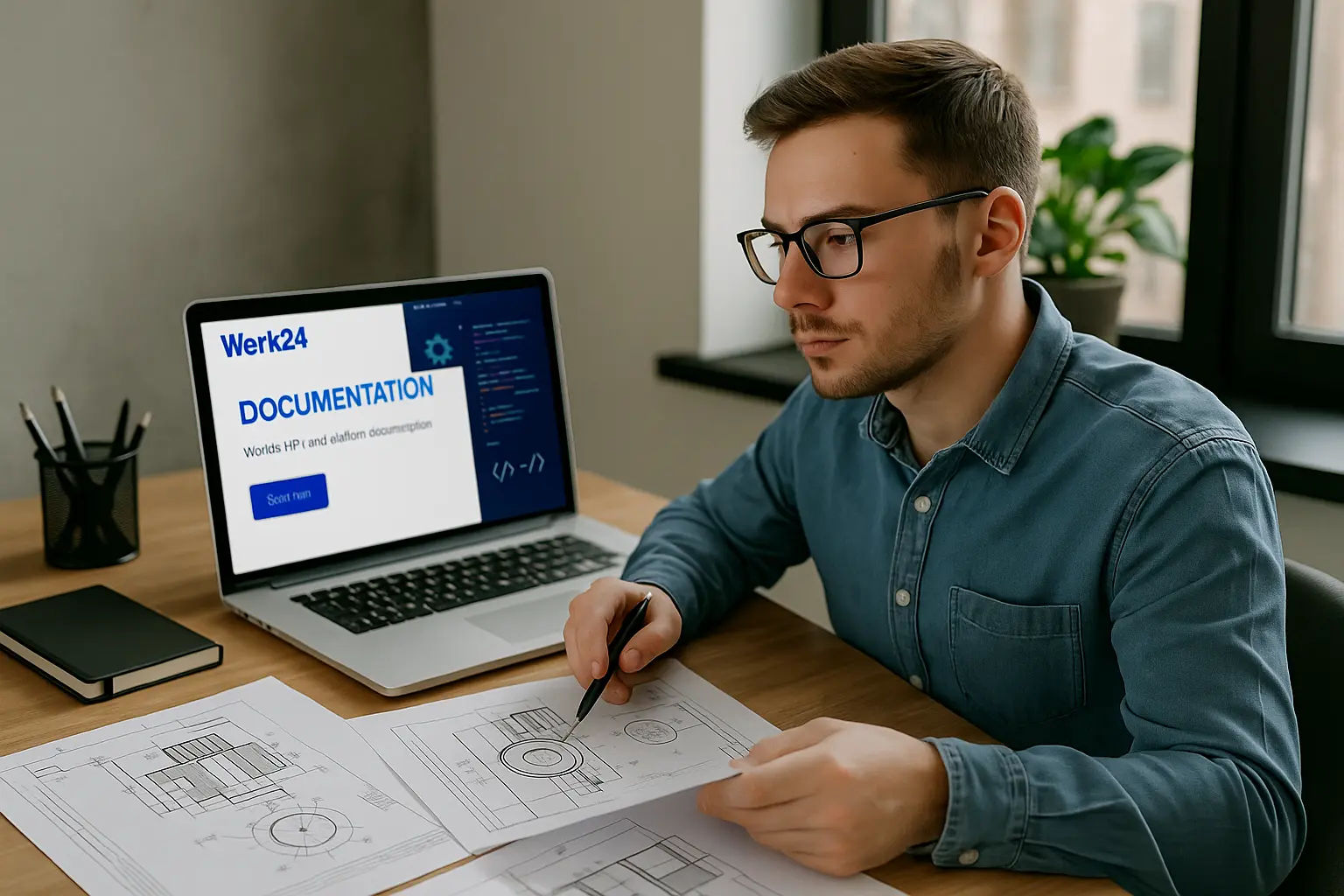 Vista previa de la documentación de la API de Werk24